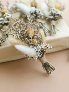 12 Pcs Mini Dried Flower Bouquet, Fall Decor Homeand And Room Decor , Bridesmaid Proposal Flower Girl Gift Box,Boho Wedding Table Centerpieces,Small Dry Pampas Grass For Vase Decor, Tiny Dried Flowers For Birthday Cake Decor