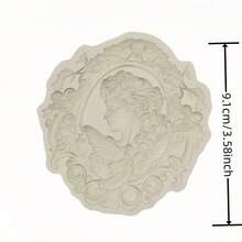 1 Pc Relief /Spring Flower Bird Pattern Silicone Mold Resin Mold DIY - Light Grey - View 3