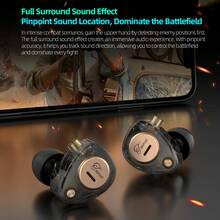 KZ Taurus In Ear Monitor IEM Earbuds, Dual 8mm Dynamic Drivers For Powerful Bass In Ear Headphones, Comfortable Fit Iems For Gaming, 2-Pin Gold-Plated Wired Earbuds For Singers - 透明色 - 查看 8