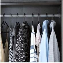 20/10 Pcs Non-Slip Ultra-Thin Plastic Hangers, Versatile Clothes Drying Racks For Clothing Stores, Stylish Black/White Design, Maximize Wardrobe Space, Sturdy Notched Hangers For Secure Storage, Durable Load-Bearing Capacity, Ideal For Laundry Rooms, Perfect For Adult Coats, Suits, Shirts, Dresses, Essential For Holiday Organization, Perfect Gift For Valentine's Day, Mother's Day, New Year, And Valentine's Day, Enhance Your Closet With Functional Elegance, Optimize Your Space With These Must-Have Hangers For Every Season. - Multicolor - View 7