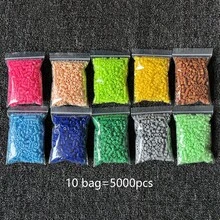 10/28 袋装 5000/14000 颗 5mm 熔珠 大孔珠 DIY 手工珠宝制作材料 - 熔珠 像素拼图珠 创意工艺 - 珠宝设计师的理想之选