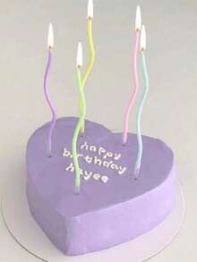 6/18/36 件金色/银色/玫瑰金/多色螺旋蜡烛，高品质生日派对蛋糕装饰蜡烛，适用于生日、派对、婚礼、节日、生日蜡烛、生日装饰、生日快乐、蛋糕蜡烛、房间装饰礼物、圣诞节、毕业礼物 - 彩色 - 查看 3