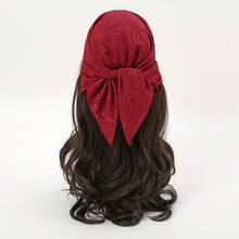 1pc Cashew Flower Embossed Chiffon Large Square Scarf With Rolled Edges, Suitable For Daily Use, Minimalist Totem Design, 60cm Spring/Summer Small Square Scarf For Women, Elegant Faux Silk Neckerchief, Versatile