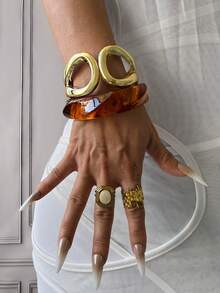 4 piezas/3 piezas/2 piezas/1 pieza Brazaletes de puño, Brazaletes dorados, Brazaletes anchos, Brazalete grueso, Juego de brazaletes, Brazalete ancho, Brazalete para mujer, Regalo para ella