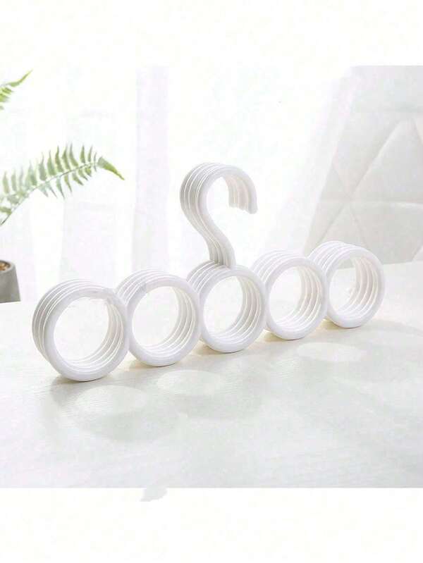 1/5 Stücke, 5-Loch Schal Halter - Mehrzweck Plastik Krawatte, Schal Schal Krawatte Aufhänger, platzsparender Kleiderschrank Aufhänger