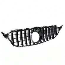 Front Hood Bumper Grill, Auto Front Hood Grill Grills, Front Bumper Center Grill kompatibel für W205 C205 C CLASS 2015-2018 GT GTR - Für W205 C205 C-KLASSE 2015–2018 - Übersicht 4
