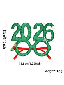 1 pièce Lunettes en papier avec motifs Père Noël, sapin de Noël, renne. Lunettes de Noël, accessoires photo, décorations de Noël - Hiver, Nouvel An, Lunettes de Noël 2026. Lunettes de fête de Noël créatives et originales, accessoires photo pour le Nouvel An, fournitures de fête et d'événement, accessoires de fête