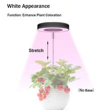 全光谱 LED 植物生长灯，室内植物 LED 生长灯，可调节植物生长照明，带 3 档定时器，全光谱，7 个亮度等级，USB 供电，非常适合幼苗和小型植物，室内植物生长灯