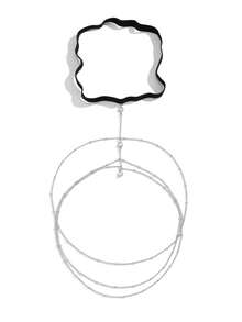 Simple Double-Layer Sequin Tassel Thigh Chain, Female Sexy Elastic Chain, Geometric Body Chain