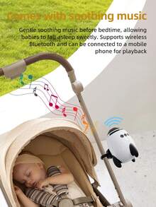 Electric Baby Stroller Rocker With White Noise, Portable Baby Sleep Soother, Helpful For Outdoor, Home Use, And Gift