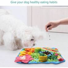 Snuffle Dogs, 20x20 Pet Treat Feeding, Interactive Dog Puzzle Toy Boredom, Slow Eating, Keep Busy, Pet Foraging Small Medium Large Dogs Cats Rabbits - 20x20吋+藍色 - 查看 8