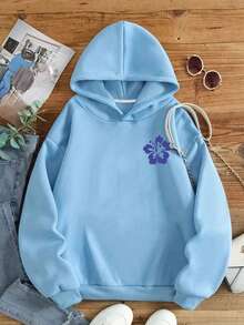 Teen Girl Letter-Printed Hooded Sweatshirt, Casual Hooded Sweatshirt, Suitable For Autumn And Spring, Girls' Clothing, Suitable For Various Occasions Such As School, Vacation, Shopping And Sports