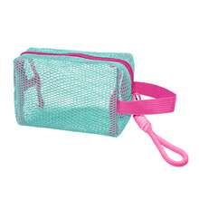 Borsa Tofu minimalista dai colori della dopamina, borsa cosmetica a rete di grande capacità, borsa da viaggio portatile e colorata in rete, borsa per articoli da viaggio per la scuola, le vacanze e il ritorno a scuola, borsa da toilette impermeabile, borsa per il trucco, borsa da toilette per crociere, per donne e uomini