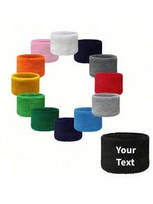 Unisex Customized Sports Sweatband - Moisture Wicking, Suitable For Tennis, Basketball, Running, Yoga, Gym, Workout And Other Sports - Multicolor - View 2