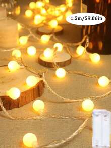 1pc Decorative Lamp, LED Rattan Atmosphere Lamp, Holiday Decoration Light, For Home Decor, Holiday Decoration, Kitchen Decor, Party Decor, Wedding Decor, Bedroom, Study, Living Room, Reading Room, Bar, School, Office, Bathroom, Suitable For Halloween, Christmas, Valentine's Day, Mother's Day, Can Be Used As Holiday Gift