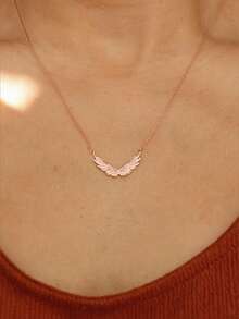 1pc S925 Sterling Silver Creative Angel Wings Pendant Necklace, Elegant & Versatile, Great Gift For Women Daily Wear And Festivals