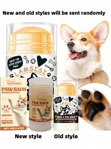 牛油果油和蜂蜡宠物足部护理膏 - 适用于犬猫干裂的爪垫和鼻子的保湿霜。天然宠物足部保湿霜，适用于因高温路面受损的爪垫、干燥的爪垫和鼻子。秋冬季宠物足部护理保湿膏（随机包装）