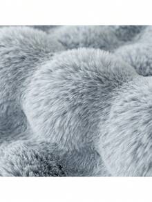 1pc Faux Rabbit Fur Sofa Cover, Warm & Thick Plush Pet Friendly Anti-Slip Sofa Protector For Bedroom, Office, Living Room, Home Decor