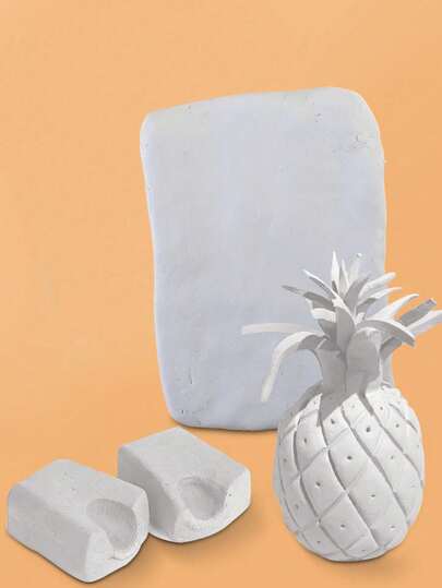 1pc White Air-Dry Clay For Sculpting, DIY Craft Modeling, Soft Pottery Clay For Learning And Self-Made Figurines