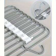 9-Tier Hanger Saves Space. Multi-Functional Hanger Made Of Stainless Steel, Suitable For Storing Pants, Jeans, Leggings, Long Pants, Antique Black Ones. - Black - View 8