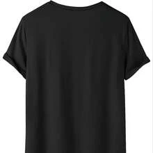 Men's Casual T-Shirt Black I'll Be In The Garage Print For Outdoor Activities