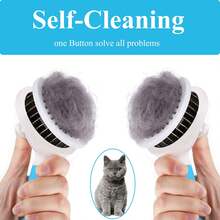 Dog & Cat Brush, Self Cleaning Slicker Brushe For Shedding And Grooming Removes Loose Undercoat, Mats And Tangled Hair Grooming Comb For Cat Dog Brush Massage