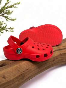 CLOGGS F.W. Sandalias Clogg Tipo zueco con cinta de ajuste al talón para Bebé Cómodas Antideslizantes playa o baño - Rojo - Ver 5