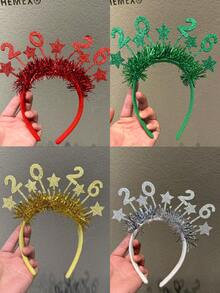 New 2026 Christmas Headbands, Creative Headpieces For Christmas Party, Photo Props, Christmas DecorationsChristmas New Year's Eve Party Hair Hoop Hair Accessories Suitable For Christmas New Year Party Gathering Wear,Gifts,Travel,Gifts For Women,Hair Stuff,Stocking Stuffers