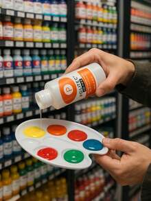 Diluyente para acrilicos marca Politec mantiene brillo adherencia tonalidad formulacion profesional liquido disolvente para pinturas acrilicas secado controlado limpieza pinceles y aerografos envase 120 ml producto pintura suministros artistico calidad taller - diluyente acrilicos politec - Ver 3