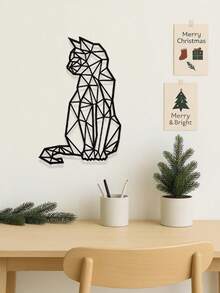 "Boho Chic Wrought Iron Cat Wall Art - Modern Geometric Metal Cat Decor For Wall | Handcrafted 3D Wall Hanging Sculpture For Home & Office Decor | Aesthetic Room Decor For Cat Lovers | Unique Gift Idea For Women & Men | Minimalist Animal Wall Art |  Apartment & Dorm Room Decor | Laser Cut Metal Art For Living Room, Bedroom, Bathroom | Cute Kitty Decor For Halloween & Housewarming | Stylish Wall Décor For Kitchen, Hallway | Funny Cat Lover Gifts | Black Cat Decor For Witchy Aesthetic | Scandinavian Style Home Accents | Farmhouse Wall Hanging Decor | Gifts For Her | Pet Lover Birthday Present",Room Decor,Halloween Decor,Home Decor,Bathroom Decor,Bedroom Decor,Kitchen Decor,Wall Decor,House Decor, Room Decoration Stuff,Living Room Decor - 彩色 - 查看 6