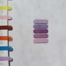 100张透明便签自粘书签注释阅读书透明标签卡哇伊可爱文具 - 彩色 - 查看 15