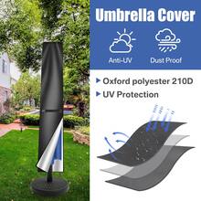 Banana-Shaped 210D Umbrella Cover With Buckle - Waterproof Durable Protection For Patio, Garden, Outdoor, Easy To Install Cover - Black - View 11