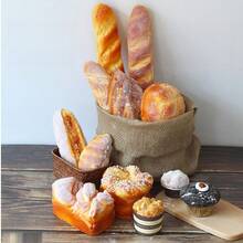 ​ ​ French Caramel Imitation Bread Model Bakery Window Display Decoration Props Home Festival Setup Background Photo Props ​ ​ - 芝麻長法棍 - 查看 5