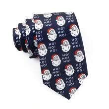 ZONFAZ 1 件男士圣诞元素缎面领带，雪花、圣诞老人、长袜、礼物图案，柔软亲肤 2.75 英寸领带，圣诞礼物和服装的最佳选择 - 彩色 - 查看 16