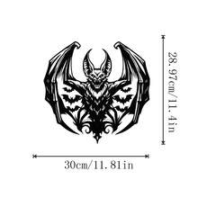 POSIGLOWTH Giant Majestic Bat Metal Wall Art - Victorian Gothic Halloween Decor, Scary Room Accent, 15.74"X7.85", Easy Hang 1PC,Home Decor ,Room Decor,Wall Decor Gifts Birthday Graduation