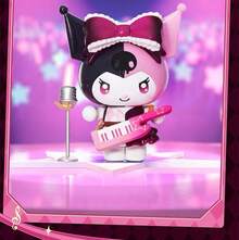 Miniso Figura de juguete de la serie Idol Sparkling de Sanrio Kuromi, lindo decorativo de escritorio y regalo coleccionable - Multicolor - Ver 9