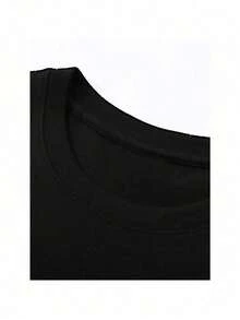 Disney Toy Story Pizza Restaurant Patterned T-Shirt-High-Quality Washable Cotton, Short-Sleeved T-Shirt For Men And Women In Summer, Machine Washable, Regular Version, Disney T-Shirt, Casual Wear. - Black - View 3