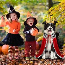 Disfraz de capa de rey de Halloween para perros, capa divertida y linda con corona ajustable para perros grandes y gatos, suministros para fiestas de Pascua, Navidad y disfraces