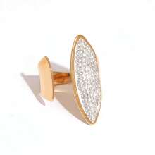 Frminee 3 件/1 件夏季女士时尚奢华 18k 镀金不锈钢可叠戴戒指套装方晶锆石戒指、节日礼物、浪漫情人节流行配饰、派对流行珠宝配饰日常戒指宣言承诺结婚戒指订婚戒指女士青少年女孩珠宝礼物 - 彩色 - 查看 14