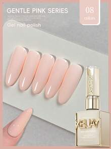 1pc 15ml Pink Series Gel Nail Polish, UV LED Soak Off Nail Gel, Holiday DIY Manicure Design, Suitable For All Seasons Nails - Multicolor - View 19