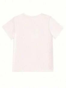 Camiseta Casual Colorida  E Infantil De Manga Curta E Simples Adequado Para Meninos Dia A Dia Algodão Estampa Personalizada De NY Raio - Branco - Visão 5