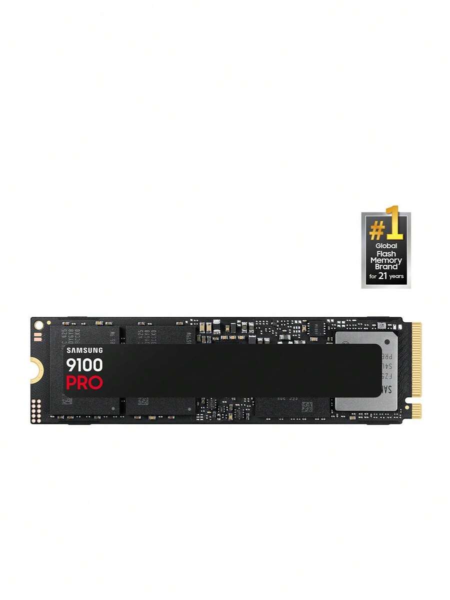 SAMSUNG SSD 9100 PRO 4TB, PCIe 5.0x4 M.2 2280, Seq. Read Speeds Up To 14,800MB/S, Best For AI Computing, Gaming, And Heavy Duty Workstations (MZ-VAP4T0B/AM) - Black - View 1