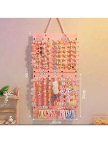 1PC Felt Hair Accessories Organizer,Hair Bows Holder Large Capacity, Hair Clips Storage Hanger For Girls,Baby Hair Accessory Organizer Display Wall Hanging Decor For Girl Room Nursery Decors. - Multicolor - View 11
