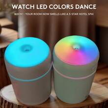 Mini Car Humidifier + DeepOcean™ Oil*1 | Refresh & Purify Kit For Smoky Cars – Aromatherapy Diffuser With Ocean Scent For Driving Relaxation Dazzle Color Humidifier + Aroma Diffuser + DeepOcean Essential Oil - Xanh đậm - Xem 7