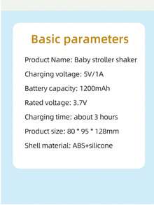 Electric Baby Stroller Rocker With White Noise, Portable Baby Sleep Soother, Helpful For Outdoor, Home Use, And Gift