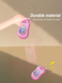 儿童音乐玩具手机，婴儿翻盖手机，儿歌，学习歌曲，幼儿早教礼物（粉色/蓝色/紫色），适合生日、圣诞节及1-6岁儿童 - 彩色 - 查看 7