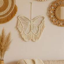 1pc Bohemian Style Butterfly Lace Wall Hanging Butterfly Macrame Home Tapestry Wall Decoration Room Decoration For Bedroom Living Room Dorm Home Decor