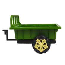 Carro a Control Remoto Juguete Montable Tractor Electrico con Remolque - Verde - Ver 6