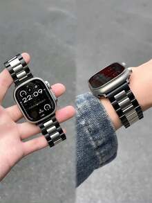 Dây đeo đồng hồ bằng thép không gỉ, tương thích với Apple Watch, phù hợp với các mẫu 42mm, 38mm, 40mm, 41mm, 44mm, 45mm, 46mm, 49mm. Dây đeo thay thế đồng hồ thông minh thời trang, áp dụng cho Ultra2, Ultra, SE2, SE, Series 10, 9, 8, 7, 6, 5, 4, 3, 2, 1, phù hợp cho cả nam và nữ, một món quà lý tưởng cho học sinh khi bắt đầu năm học mới. - Nhiều màu - Xem 8