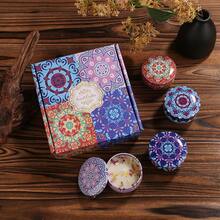 4pcs/Set Aromatherapy Candles, Fragrance Therapy Candle Set, Relaxation Candles, Scented Candle Gift Box Set, Suitable For Wedding, Birthday, Holiday, Wedding Favors, Home Fragrance Therapy Candles, Unisex Candle Gifts, Birthday, Christmas, Yoga Bath, Valentine's Day Gifts, Home, Hotel Decor - Multi Scents - View 9